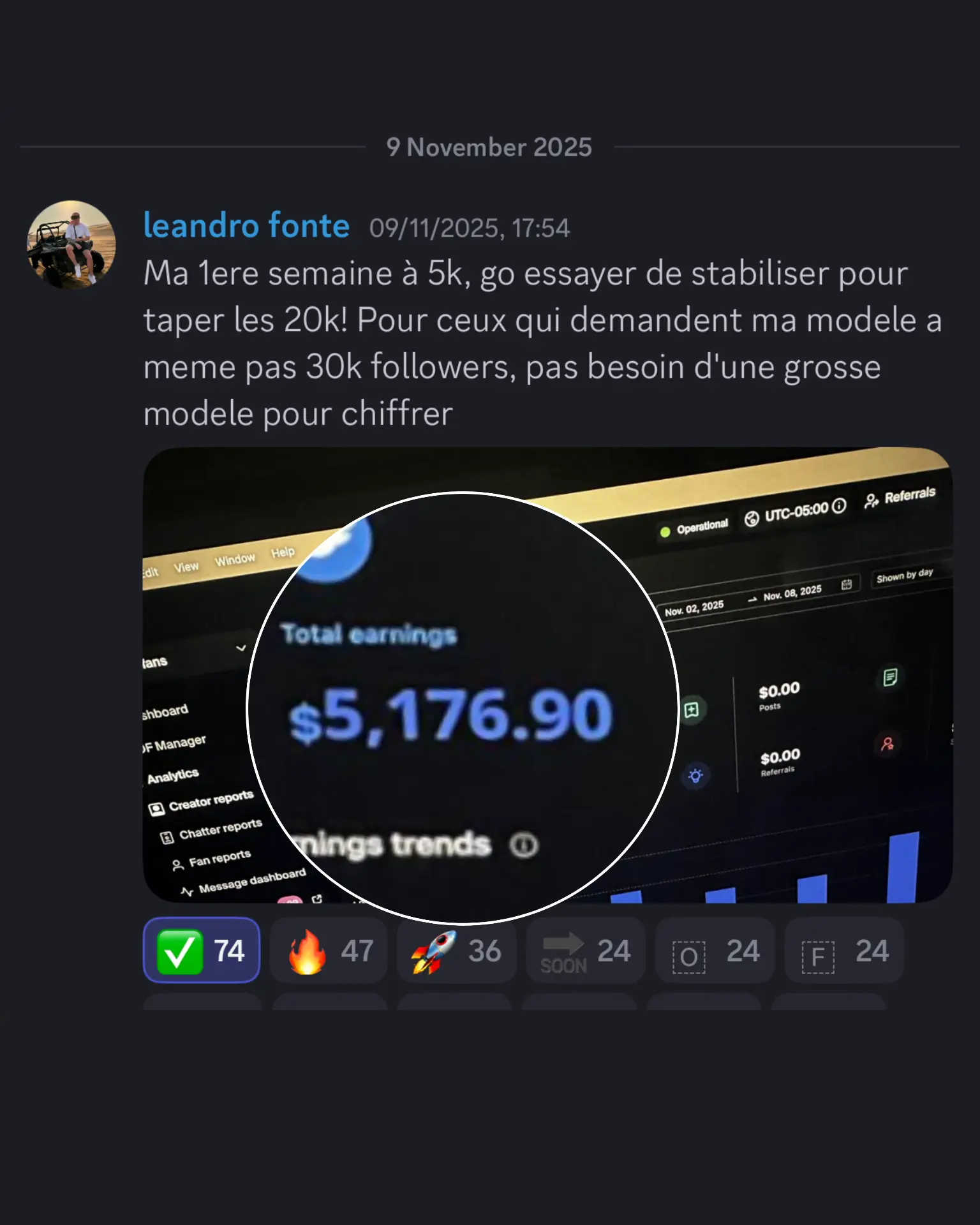 Résultat membre
