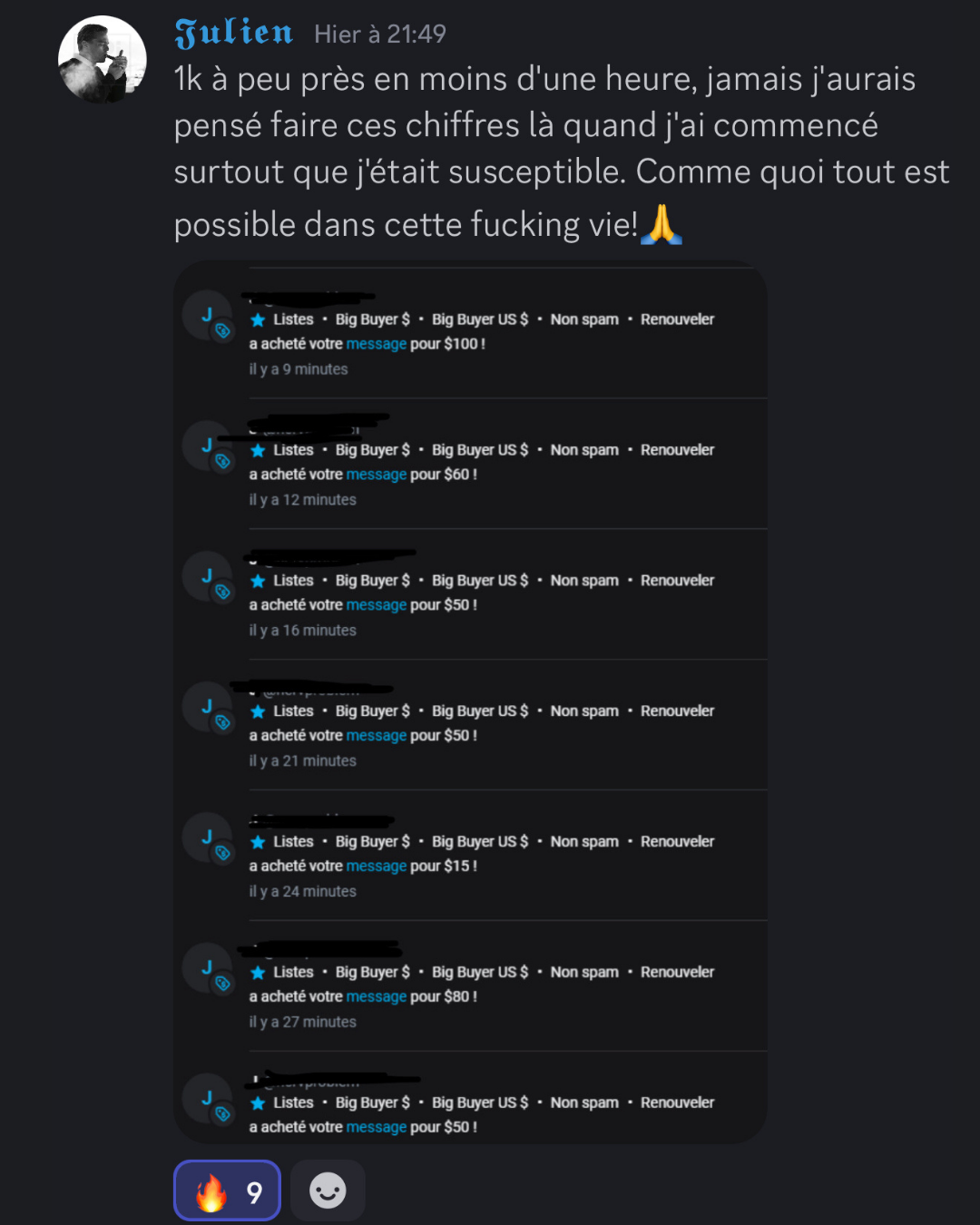 Résultat membre